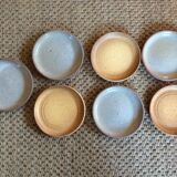 Set of 7 stoneware plates