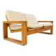 Yngve ekström. two-seater canapé, in pine.