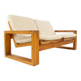 Yngve ekström. two-seater canapé, in pine.