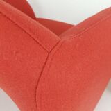 Set de 2 fauteuils Artifort Ben en tissu rouge brique Ploeg