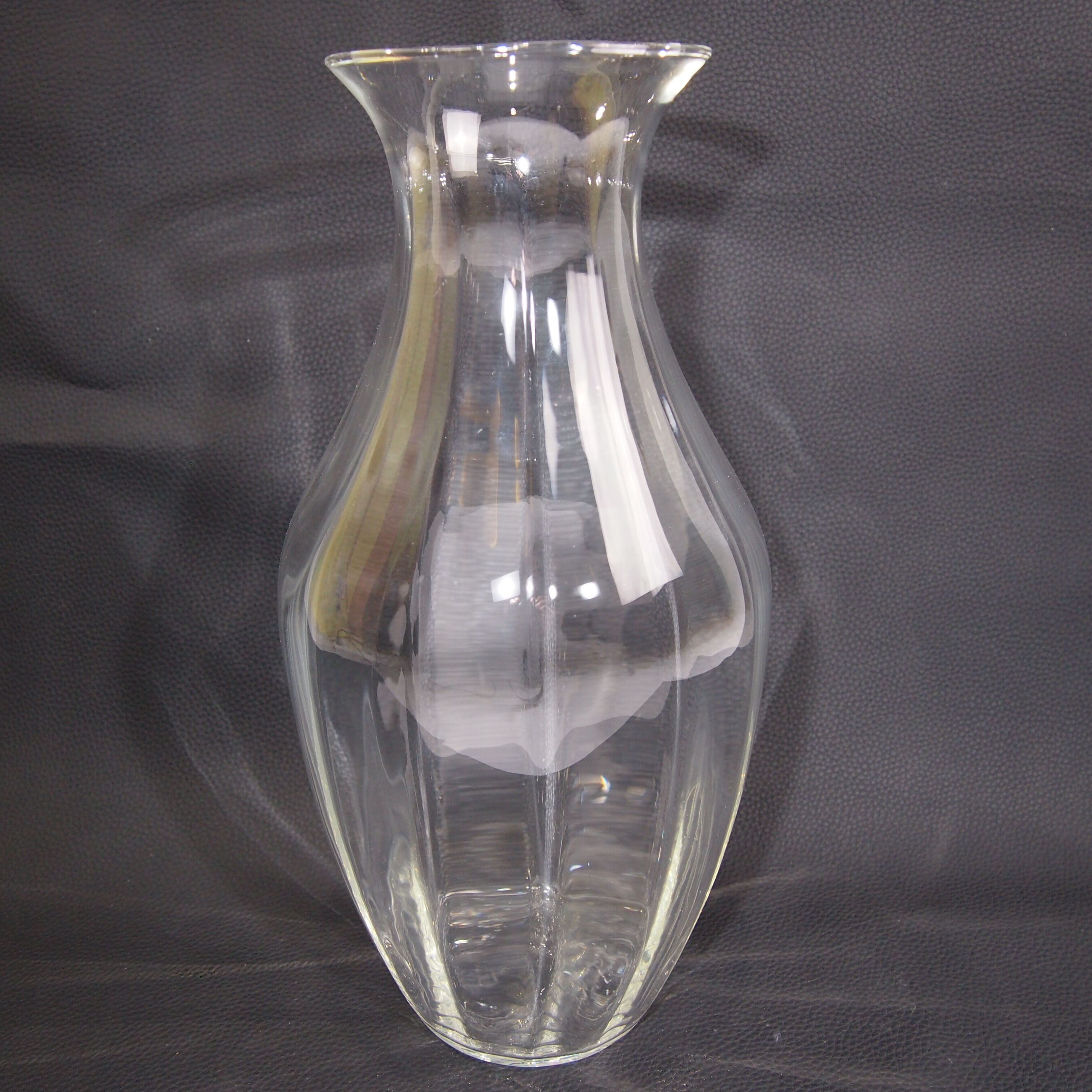12-sided/vintage crystal vase