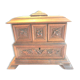 Jewelry box Sculpture Wood Black Forest, 3 compartments, Cabinet Napoléon III