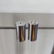 Vintage stainless steel salt and pepper shakers – Scandinavian minimalist design