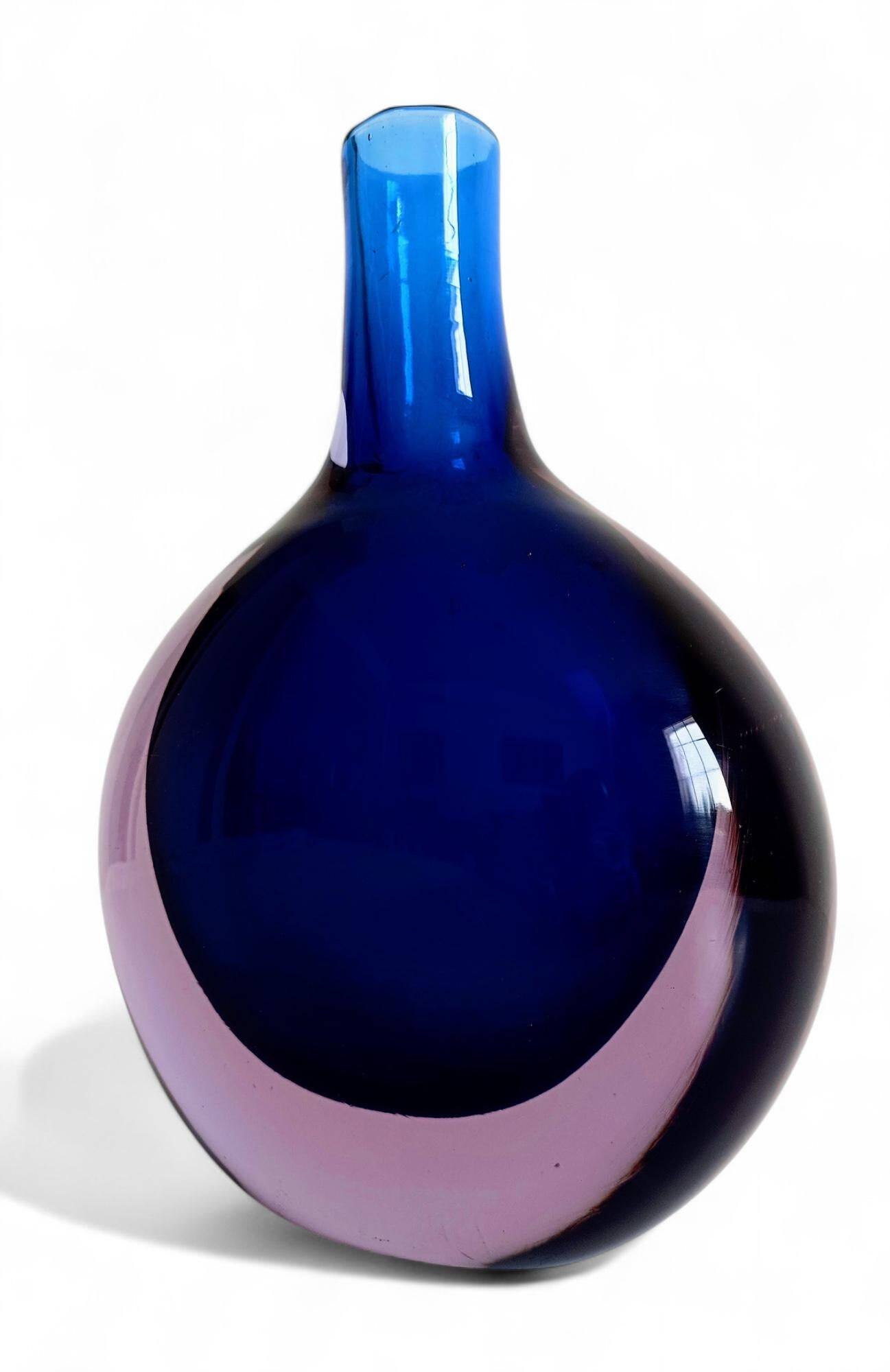 Murano Glass Large Bottle by Flavio Poli for Seguso Vetri D´Arte, Italy, 1960s