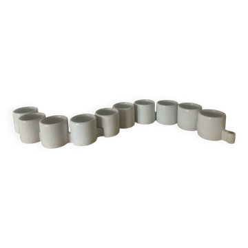 Set of 10 vintage candlesticks by Elhén Johansson