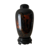 Vase chinois bois laqué