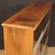 Pair of Italian bookcases in walnut wood with glass doors