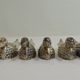Set of 6 vintage silver-plated knife rests in the shape of ducks – Port
