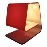 Calligaris luce lamp made in italy 2007 red plexiglass