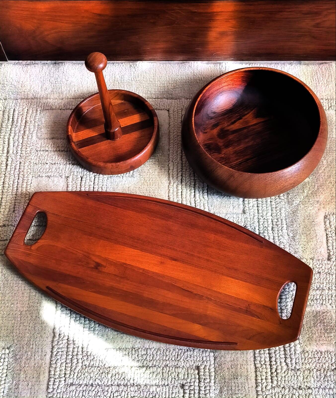 Teak dish set Dansk Design Denmark Jens H. Quistgaard 1960