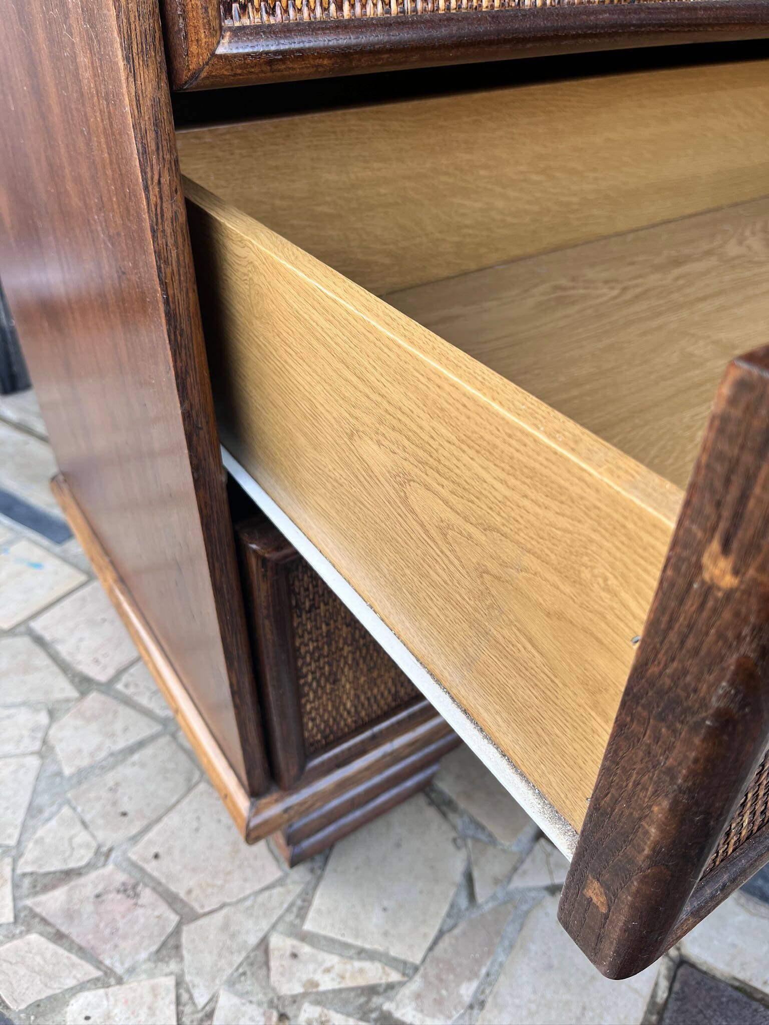Commode en rotin