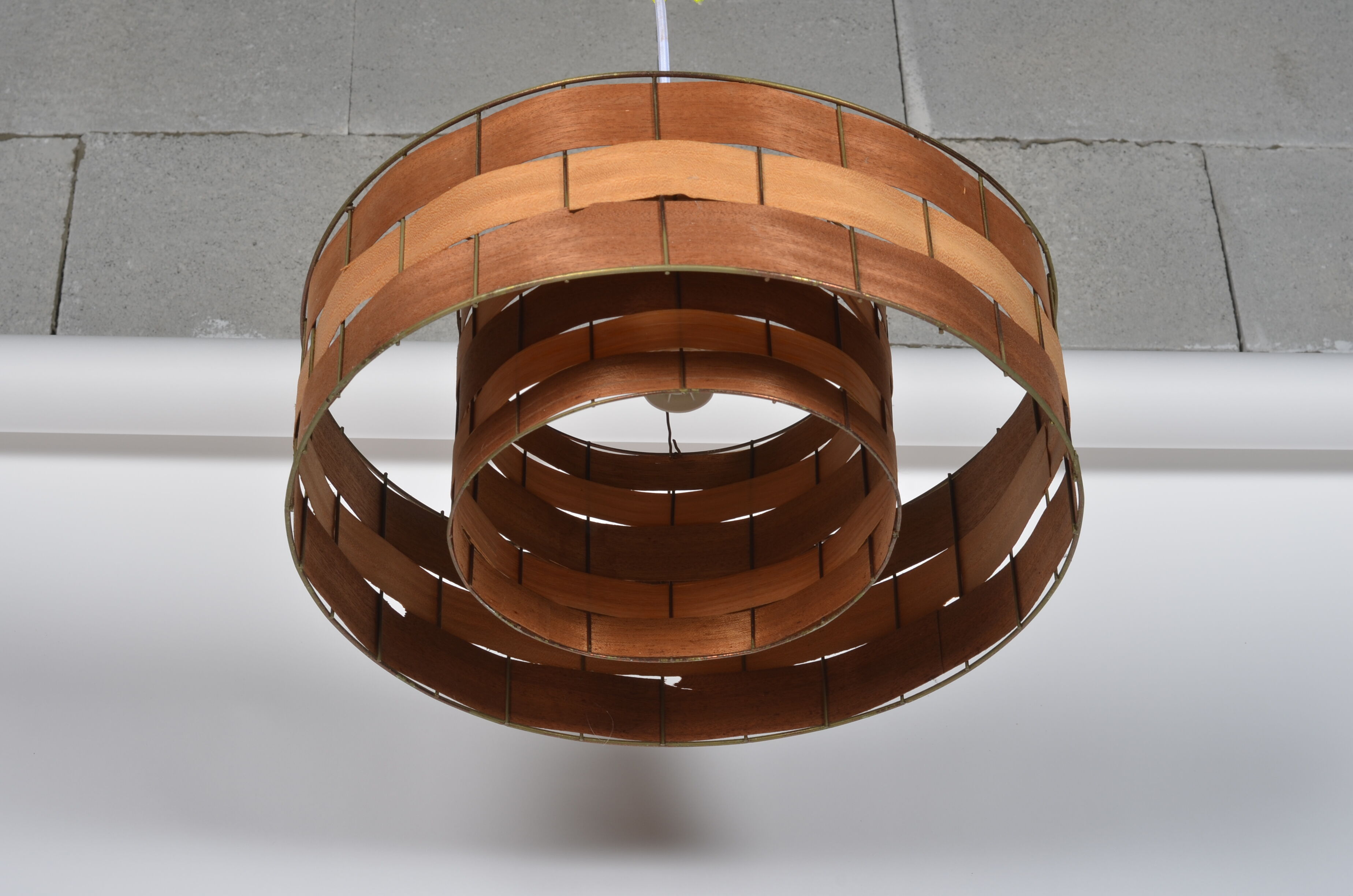 Scandinavian wooden pendant lamp