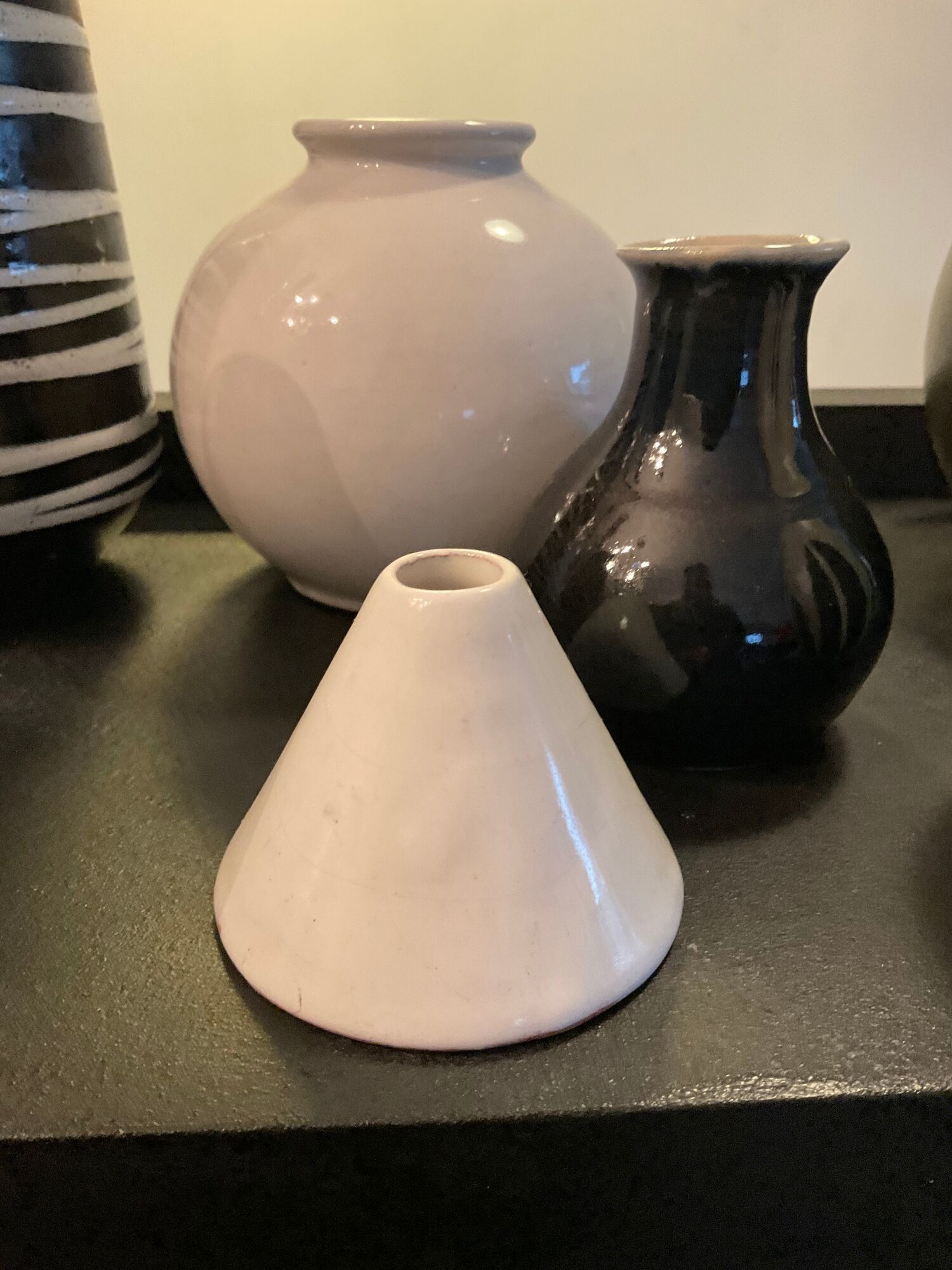 Series of 7 vintage ceramic vases 60s-70s