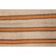 Vintage Turkish Hand-Knotted Wool Cotton Beige Kilim Area Rug 140x184