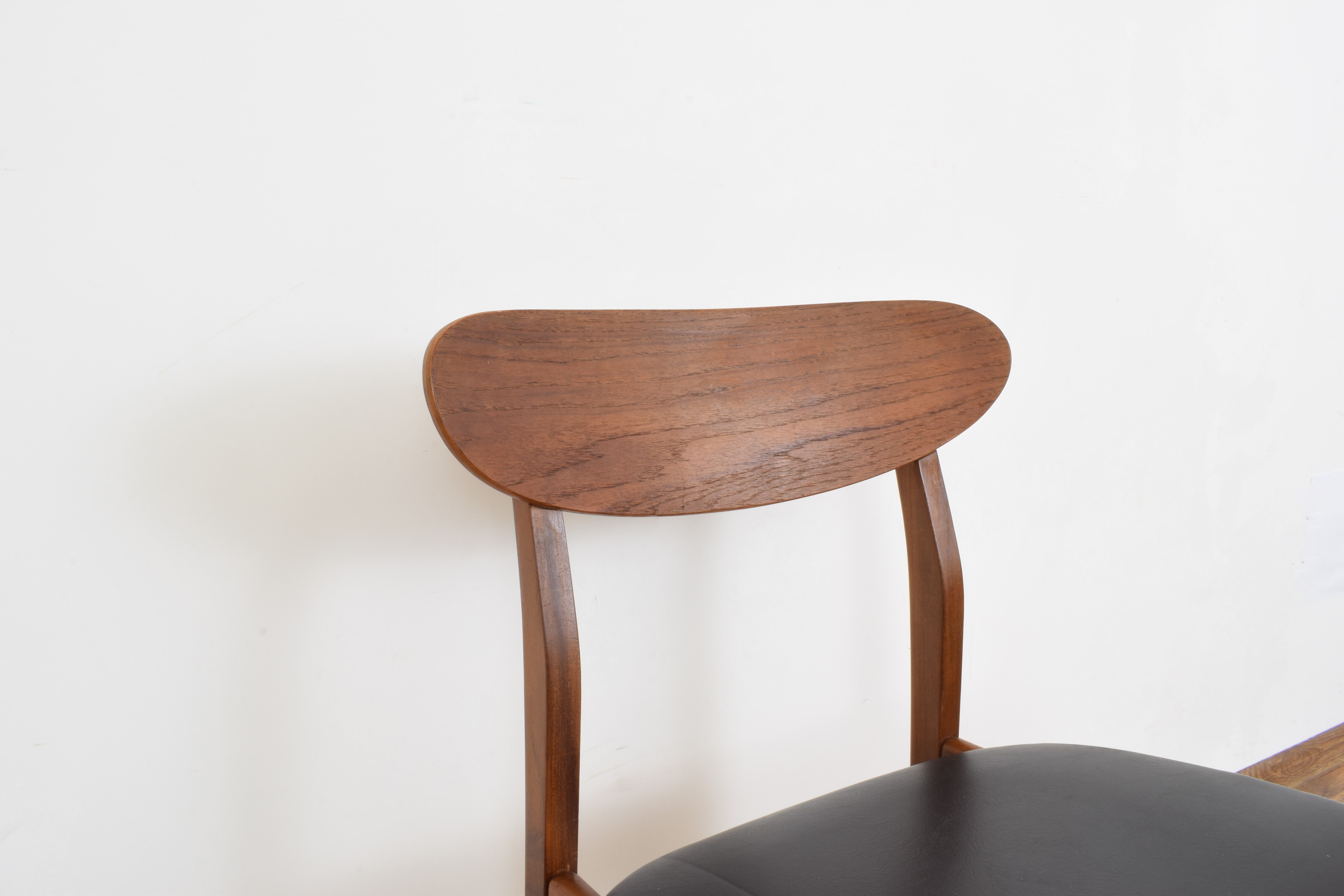 Danish teak dining chairs, 1960