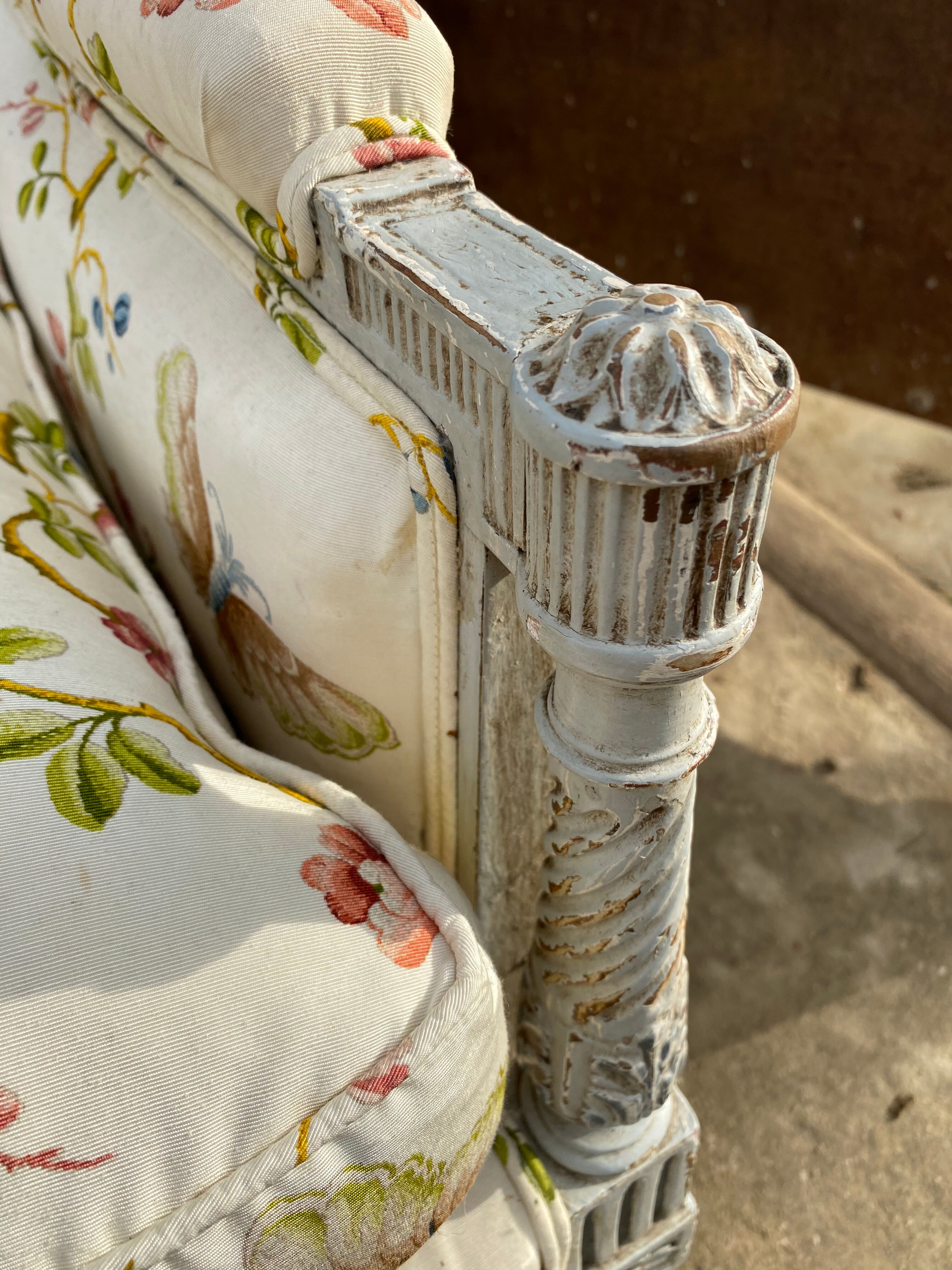 Bergerère Louis XVI patinated wood