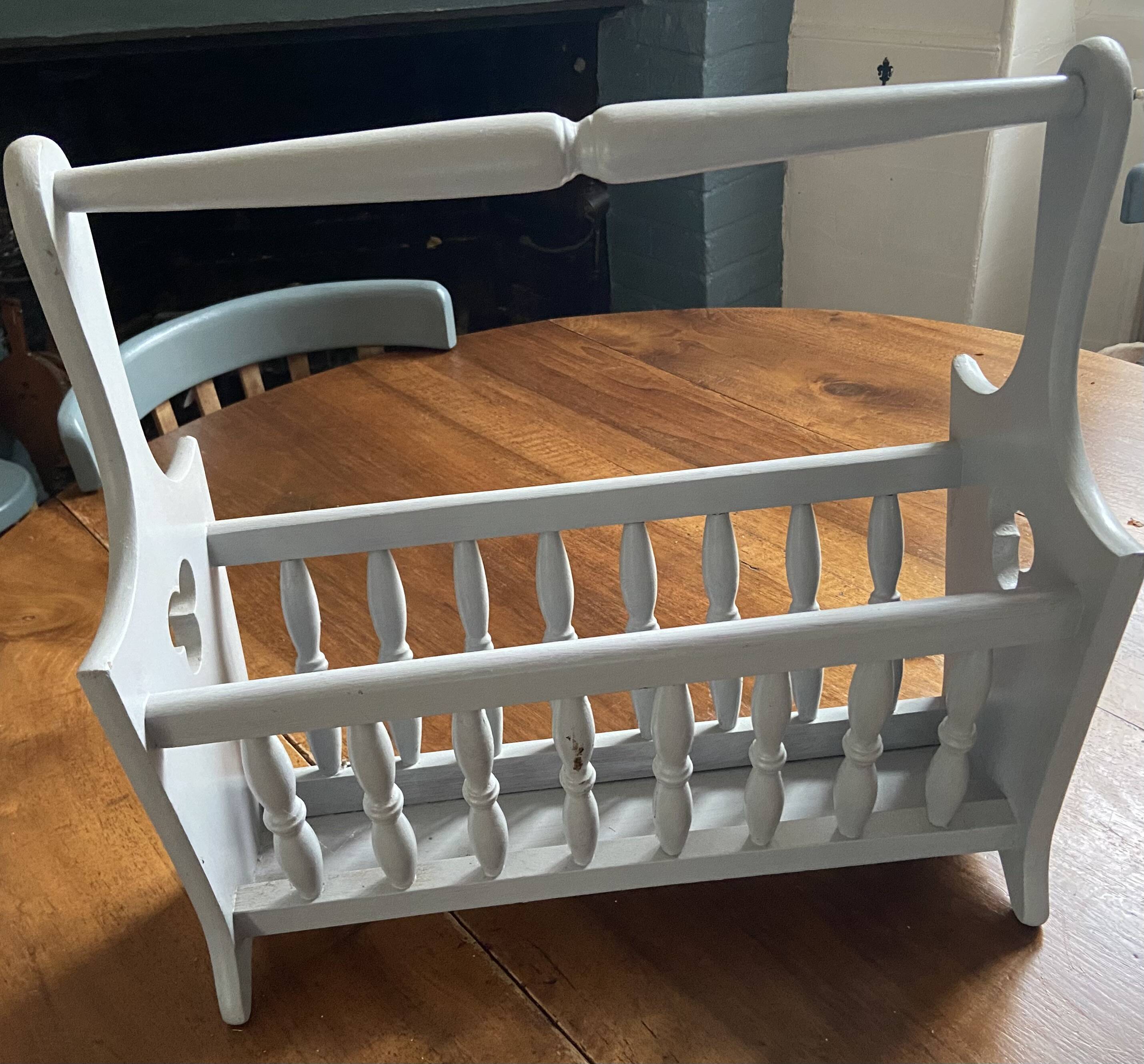 Antique vintage magazine rack