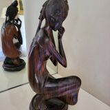 Statue en ébène de Macassar