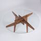 Table basse géométrique par Gio Ponti pour Giordano Chiesa, années 1950.