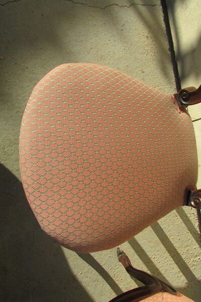 Lot of 5 chairs called pontoon or voyeuristic, Napoleon III , mahogany