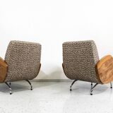 Model "360" Armchairs By Janusz Różański, Poland, 1950s, Set Of 2