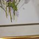 Lithographie bouquet de fleurs sauvages sous cadre doré