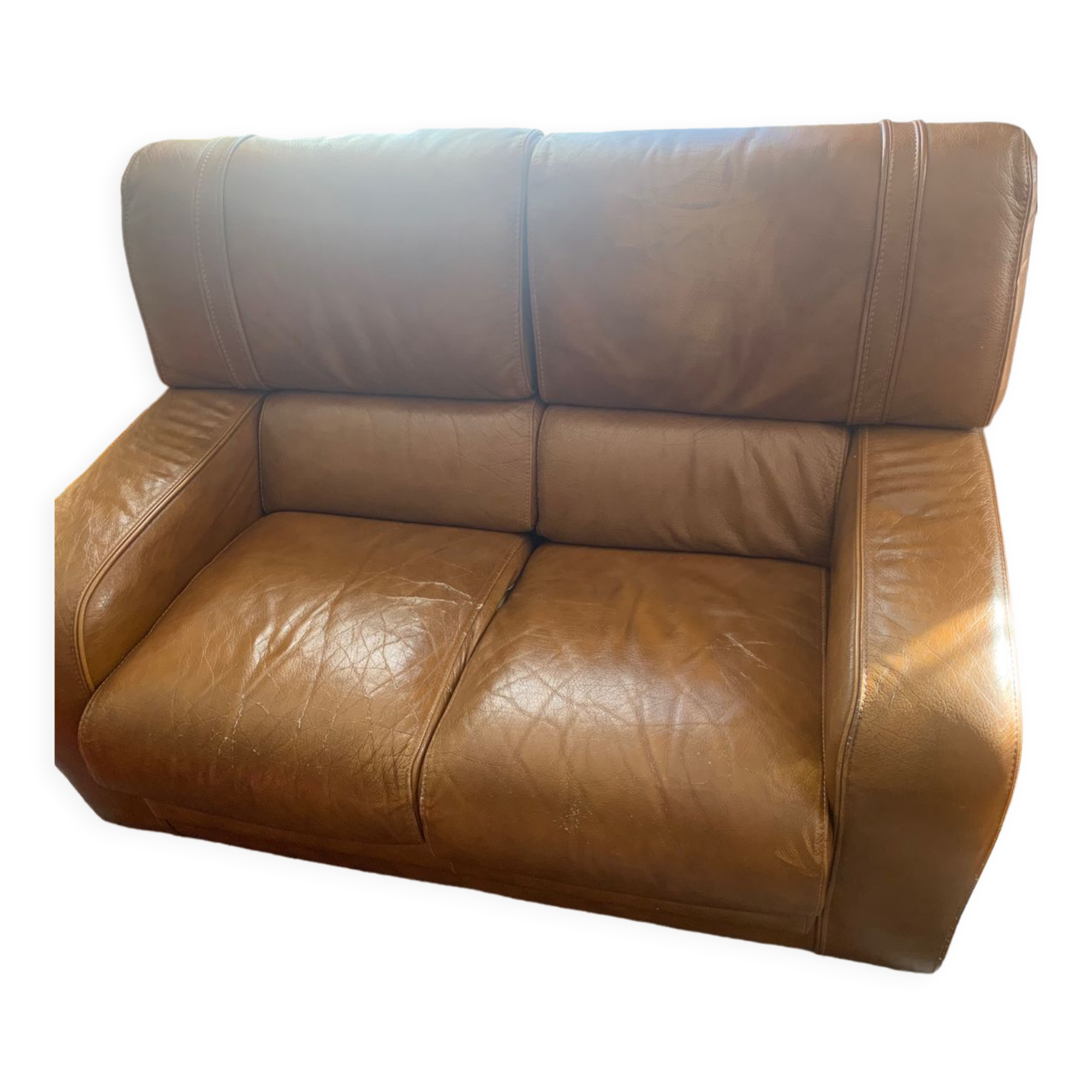 Sofa 2 places leather