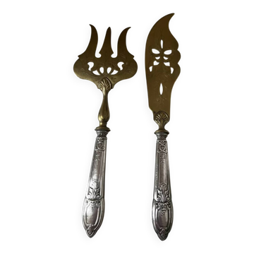 Napoleon III Silver Fish Serving Cutlery