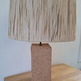 Large raw ceramic lamp