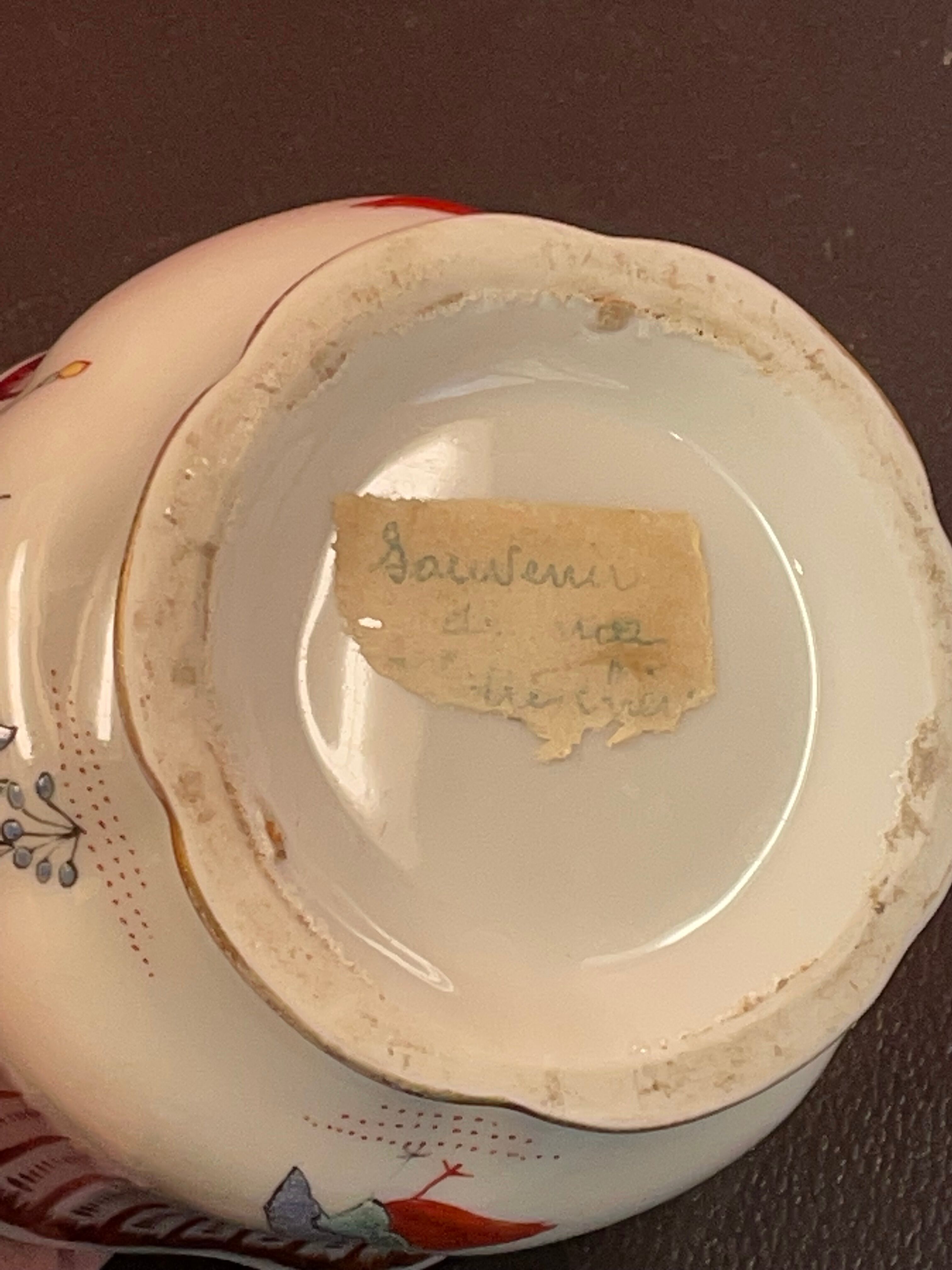 Small porcelain pot cache from Limoges Paris