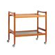 Dessert or bar cart, Dyrlund, mid-20th century design in teak.