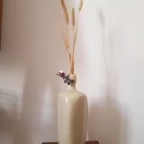 Triangular stoneware bottle