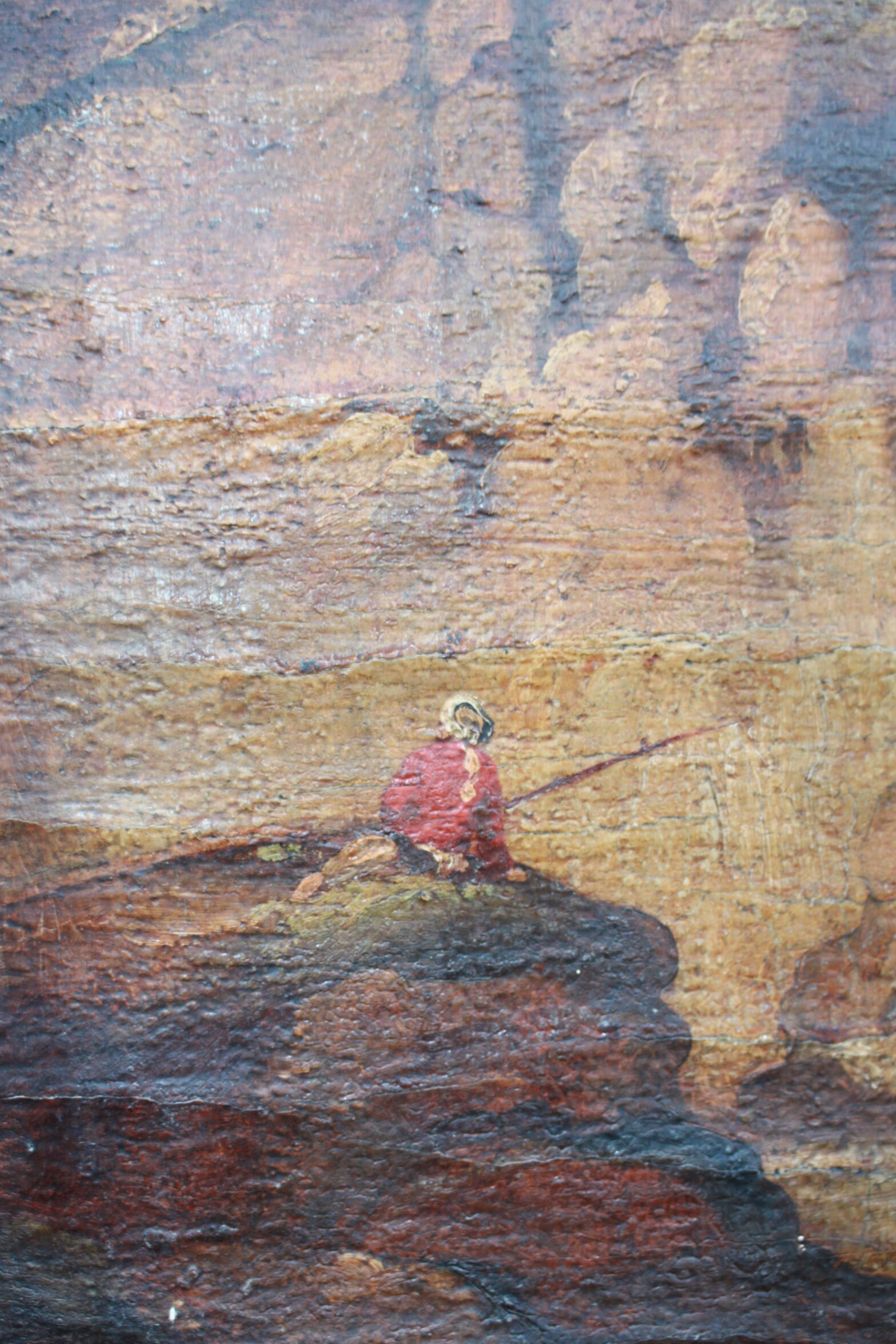 19th century trumeau 65x161cm