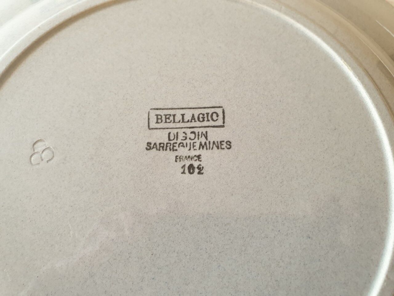 Large round dish Sarreguemines