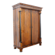 Biedermeier Armoire, Walnut Veneer and Full Columns, Austria, circa 1820