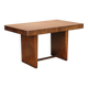 Wooden table with burl veneer from the 1940s.