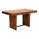 Wooden table with burl veneer from the 1940s.