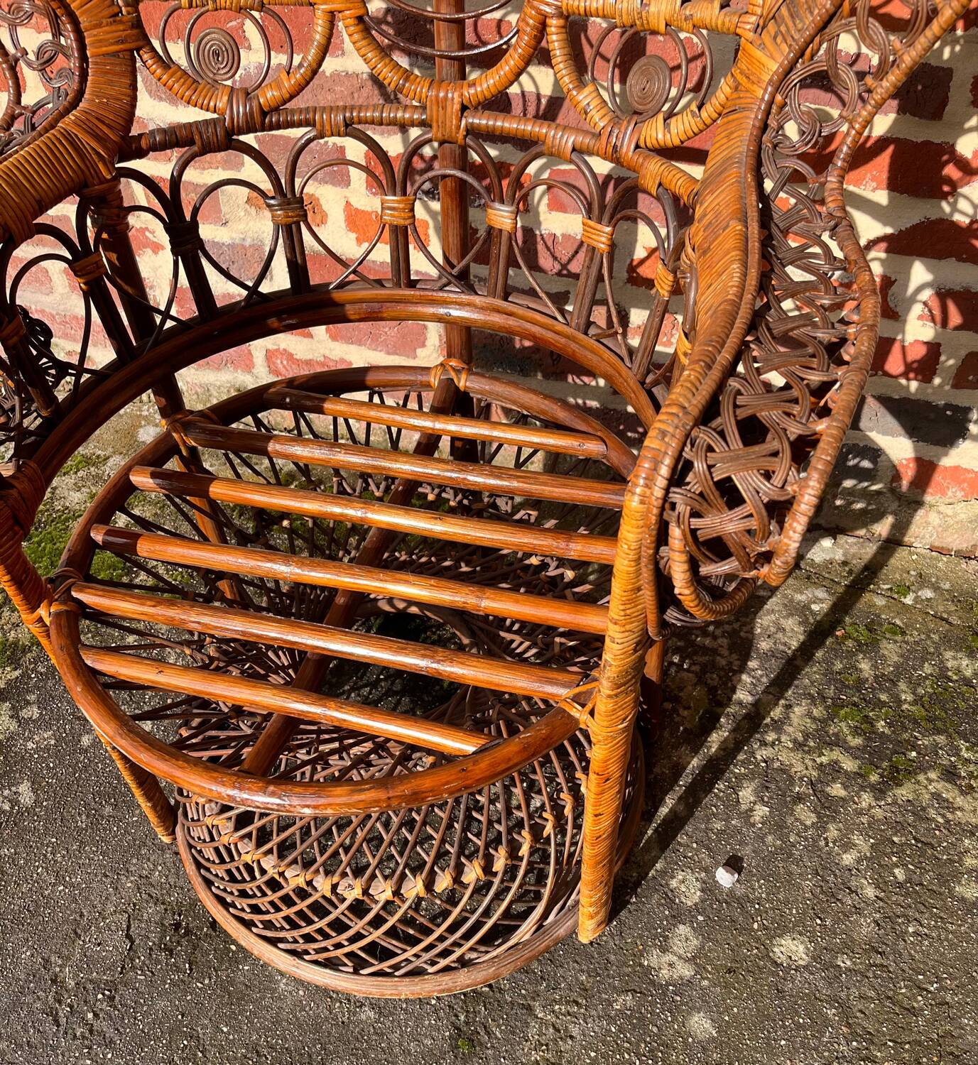 Emmanuelle rattan armchair