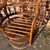 Emmanuelle rattan armchair