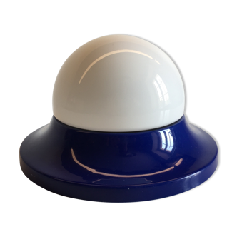 Plafonnier bleu années 80