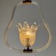 Venetian lustre in colourless Murano glass from around 1950
