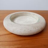 Travertine and glass bowls