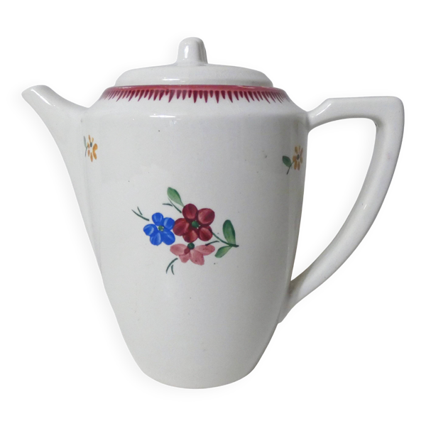 Théière verseuse digoin sarreguemines modèle fleurettes