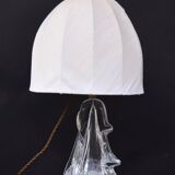 Very Heavy Crystal Twisted Drop Art Deco French Lamp