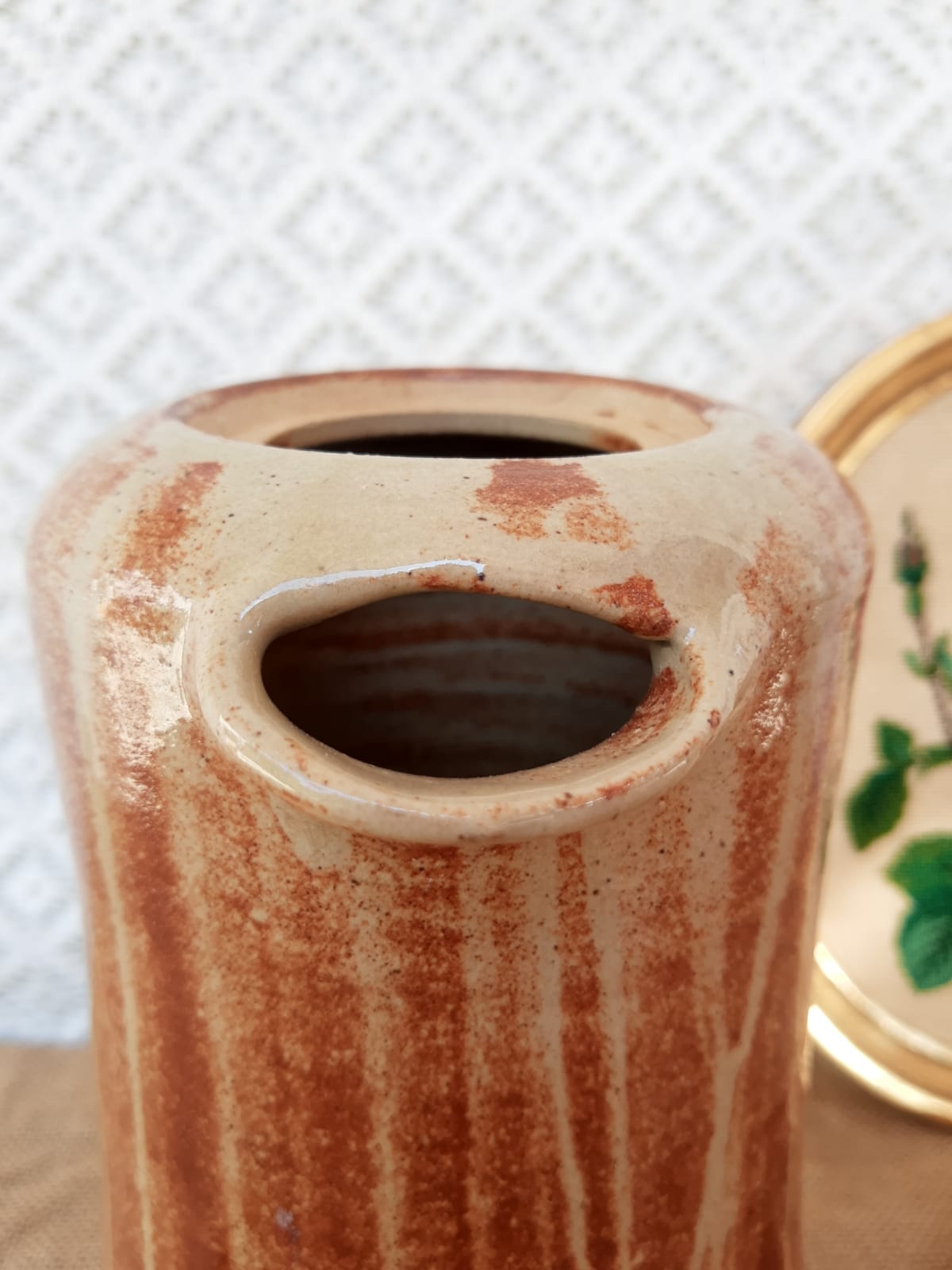 Cafetière, carafe en grès signée