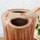 Coffee maker, stoneware decanter signed