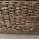 Coffre rotin et corde rafia structure bois - vintage