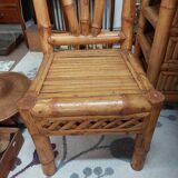 Bamboo desk with chair