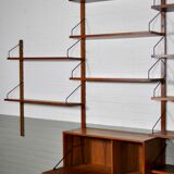 Danish Royal Wall System shelving unit by Poul Cadovius