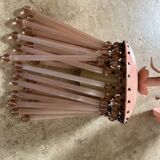 Pink tassel wall light